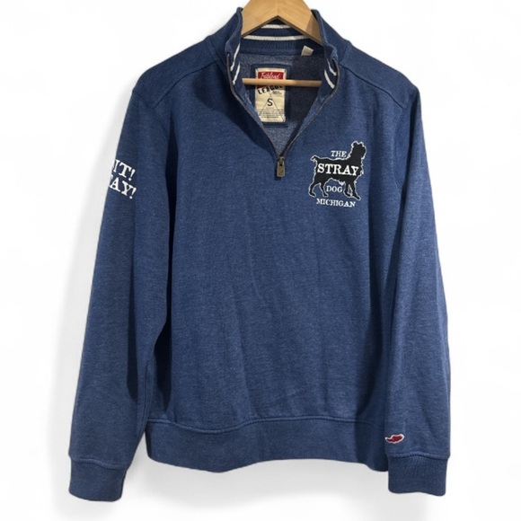 Triblend Sweats Other - The Stray Dog Michigan sweatshirt small 3/4 zip fleece interior soft unisex